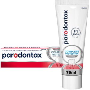 Parodontax Zahnpasta Complete Protection Whitening, Zahnfleischschutz und weiße Zähne, 75 ml
