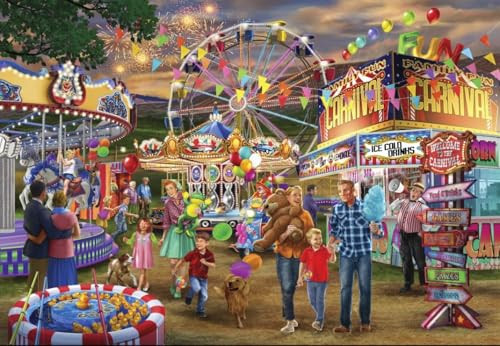 Bluebird Puzzle Family Fun Carnival legpuzzel - 1000 stukjes - kleurrijk
