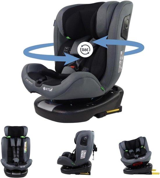 Autositz - Kindersitz - Sicheres Reisen - 360 Grad schwenkbar - Bis 36 kg - Schwarz