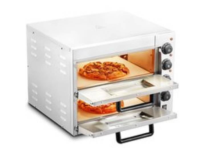 Four à Pizza Commercial-VEVOR-avec Pierre et Poignée-Machine à Pizza dIntérieur Polyvalente pour Restaurant Maison