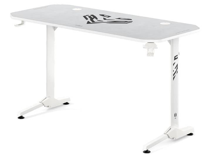 Bureau gaming blanc X-Mate 140 x 60 x 75 cm de Diablo Chairs