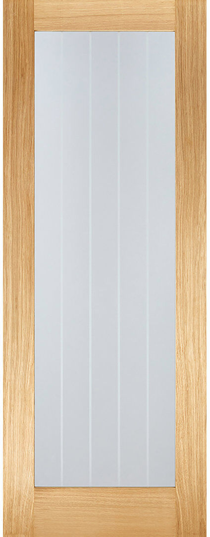 LPD Doors Mexicano Pattern 10 Glazed Prefinished Oak Internal Door Oak 198cm H x 83.8cm W x 3.5cm D