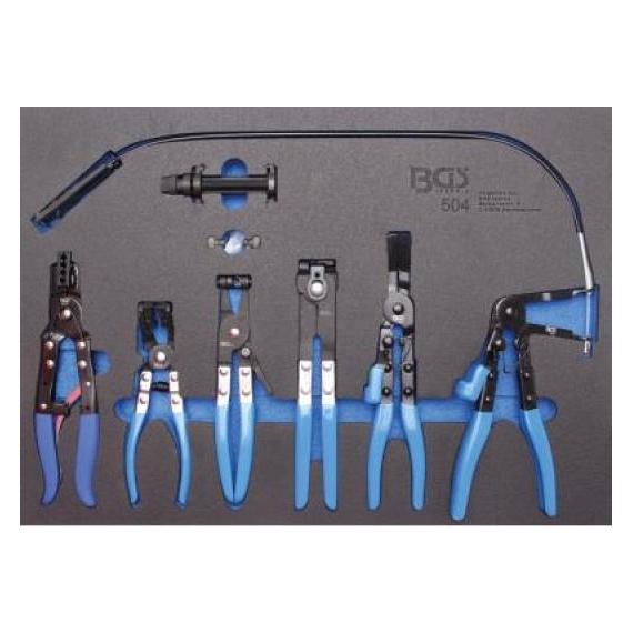 BGS Werkstattwageneinlage 3/3: Schlauchklemmenzangen-Satz (22204257)