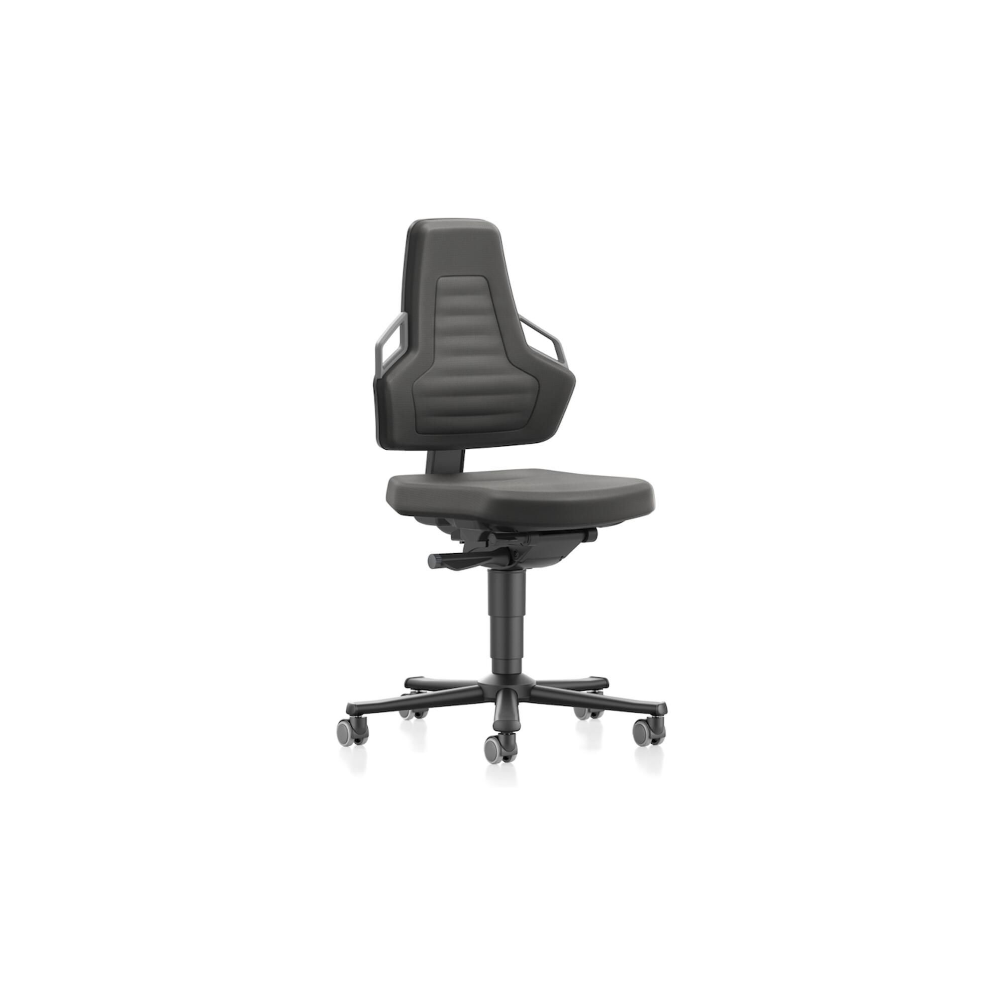 bimos Arbeitsdrehstuhl Nexxit Rollen Supertec-Gewebe schwarz 450-600mm ; Interstuhl (9033-SP01-3285)