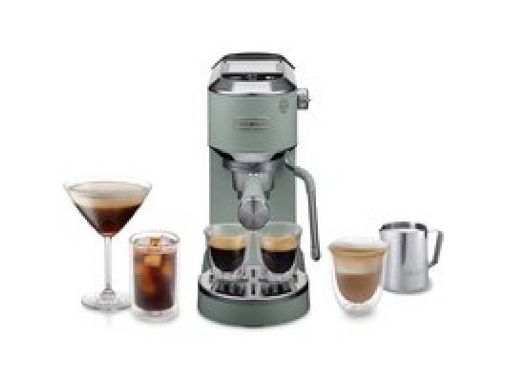 Machine à expresso - DELONGHI - Dedica Duo EC890.GR - Cold Brew & Espresso - 15 Bar - Réservoir 1 1L