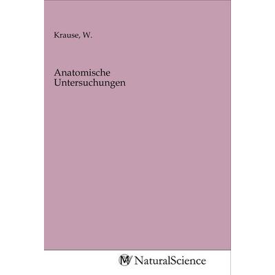 Anatomische Untersuchungen, Taschenbuch von , MV-NaturalScience, 978-3-96878-621-6