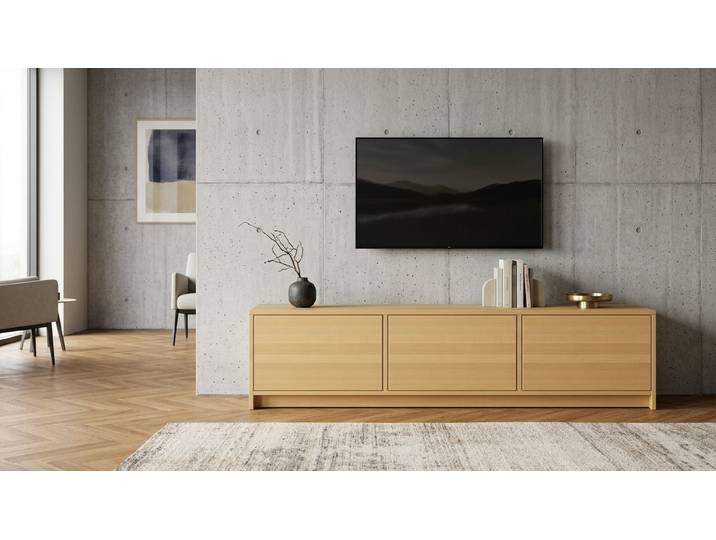 TV Lowboard nach Maß Buche Natur geölt