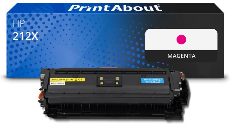 PrintAbout Toner compatible HP 212X (W2123X) - Magenta - Grande capacité Magenta