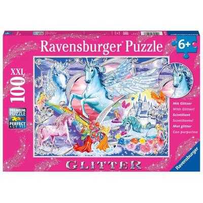 Puzzle Ravensburger Die schönsten Einhörner 100 Teile XXL Glitzer