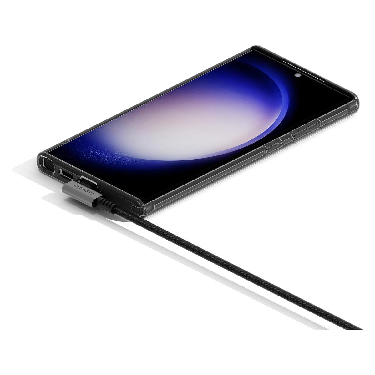 Cygnett Unite Rechtwinkliges Kabel 2.0 (1 m, USB 2.0, 60 W) (CY5106PCUSA)