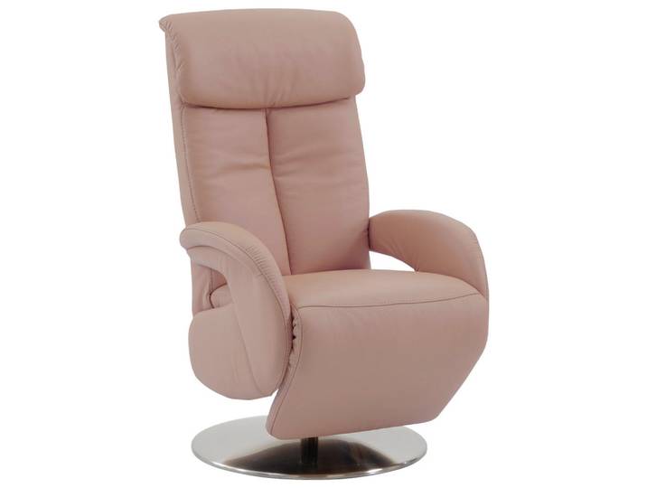 Cantus Relaxsessel, Cappuccino, Metall, Echtleder, Color-Finish-Leder, 70x114x80 cm, Goldenes M, Fußauswahl, Lederauswahl, Stoffauswahl, Wohnzimmer, Sessel, Relaxsessel