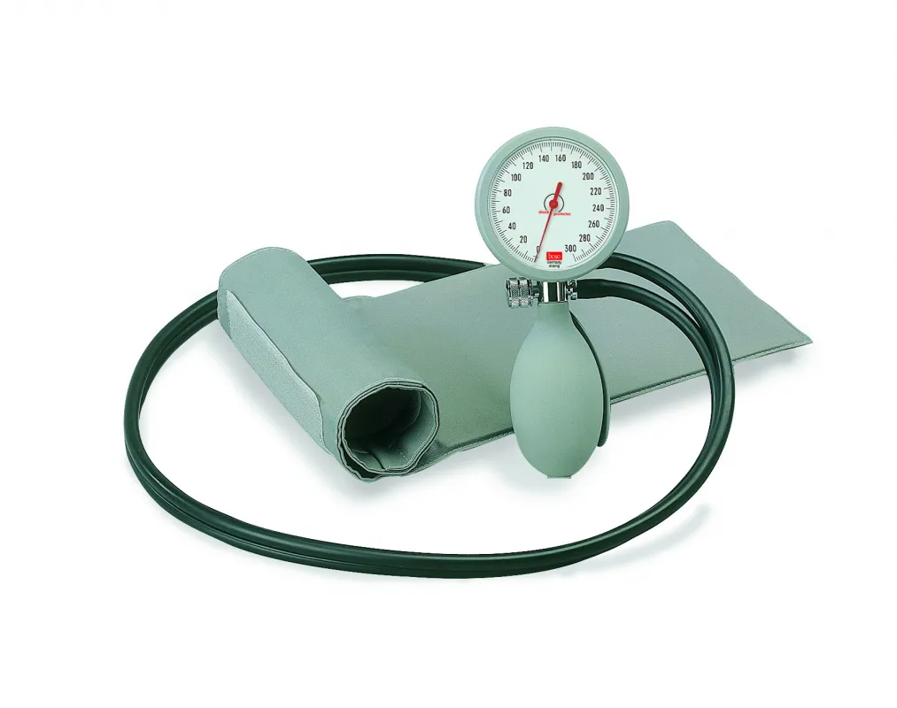 Bosch und Sohn GmbH & Co.KG BOSO KII L Blutdruckmessgerät für starke Oberarm, 2 Schlauchmodell mit Klettenmanschette ohne Etui 042-0-130