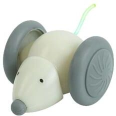 Uplift Picks Interactive Electric Mouse Car Cat Toy Rechargeable Smart Automatic Pet Teaser white