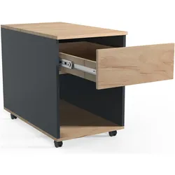 VCM, Rollcontainer, Rollcontainer Beistellcontainer Bürocontainer Rollen rollbar Dasola 1 Schublade (39 x 70 x 55 cm)