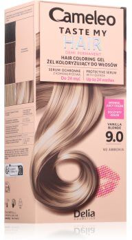 Delia Cosmetics Cameleo Taste My Hair coloração demi permanente para o cabelo tom 9.0 Vanilla Blonde 1 un.. Cameleo Taste My Hair