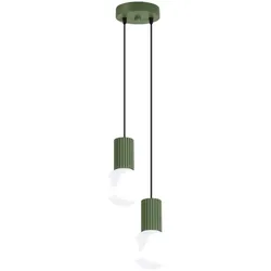 Sollux SL.1974 Pendelleuchte HALO 2P olivgrün