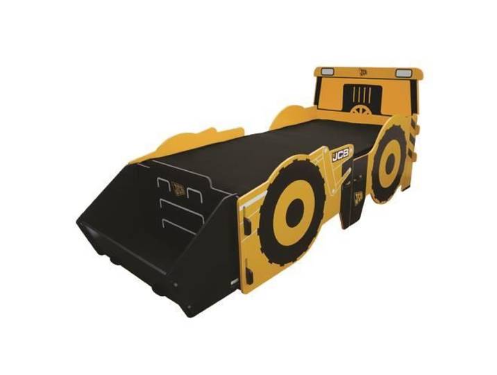 Lit simple - Kidsaw - JCB 3ft - Thème backloader - Bois - Jaune