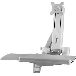 Icy Box IB-MS600-W (Decke, Wand, 24", 8 kg), Monitor Halterung, Grau, Silber, Weiss