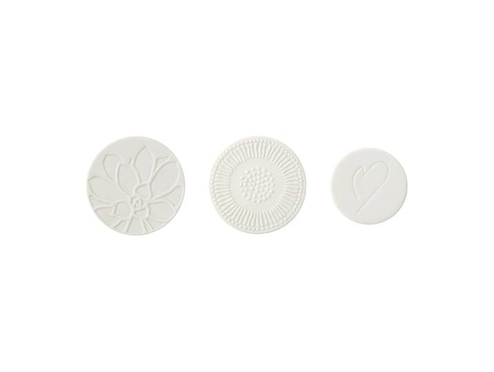 Dekofigur VILLEROY & BOCH Magnete It`s My Home 3er Set weiß , weiß, Dekofiguren, Dekofigur