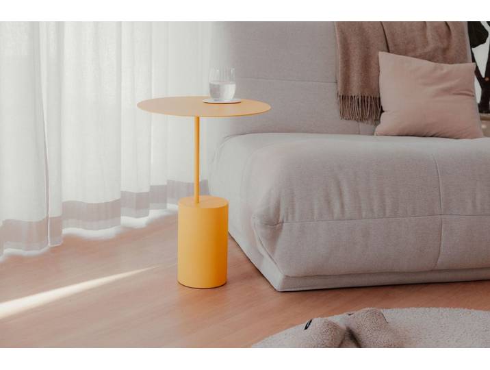 Couchtisch-Beistelltisch Ciro – Edelstahl-Design für Indoor & Outdoor - Mango Lassi - Luxusbetten24