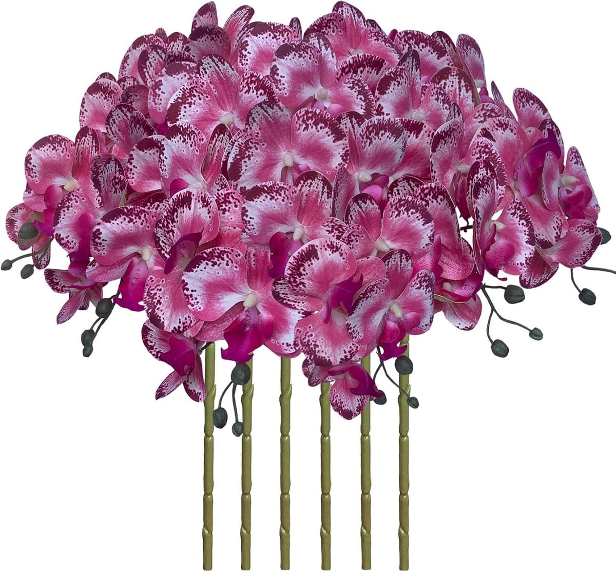 Roze Kunstorchidee Phalaenopsis met Real Touch materiaal - 80 cm