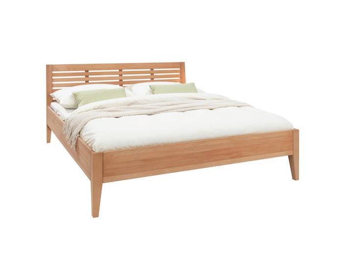 Linea Natura Bett, Buchefarben, Holz, Buche,Buche, massiv,massiv, 160x200 cm, Schlafzimmer, Bett, Doppelbetten