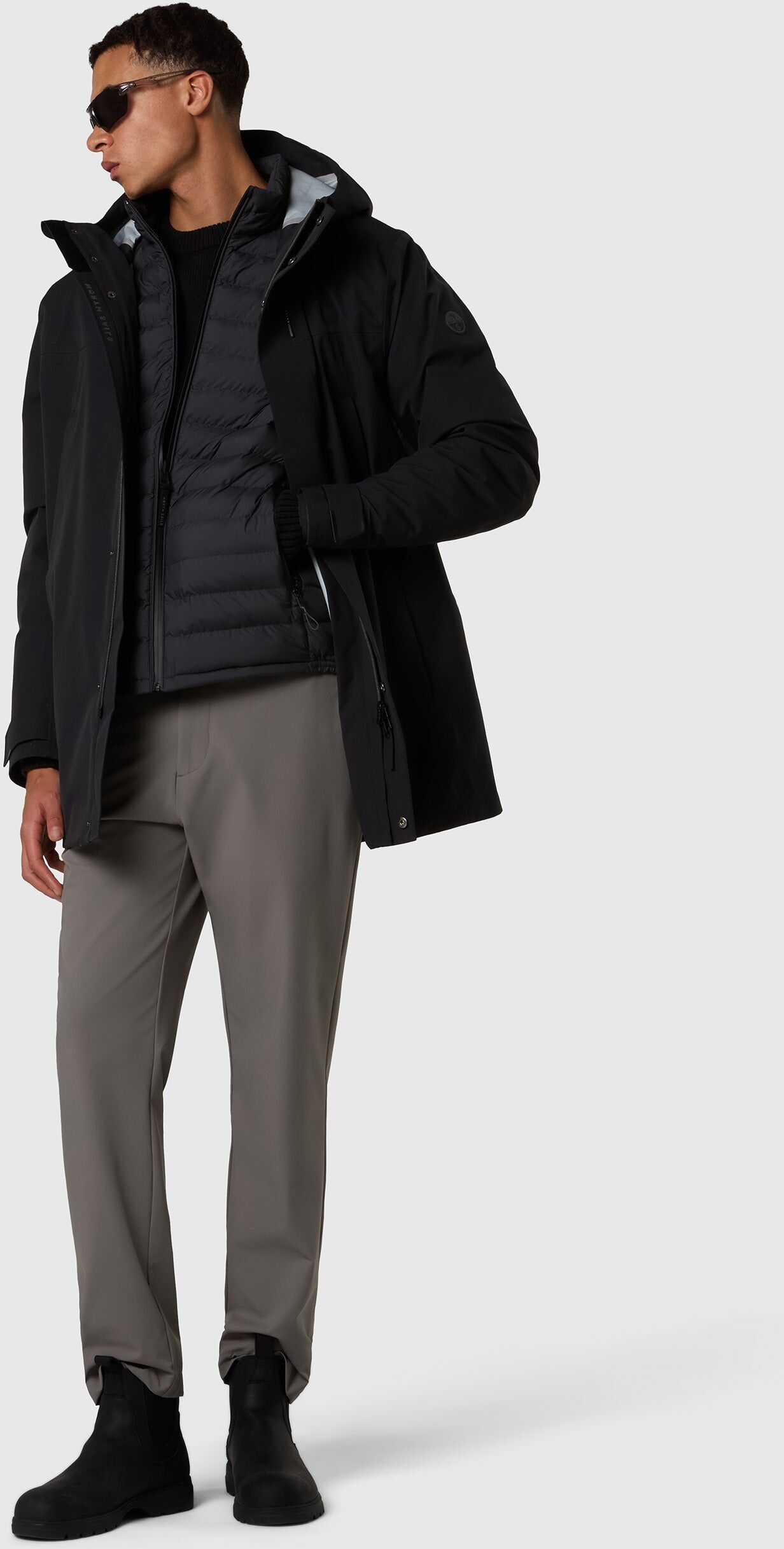 North Sails 3-in-1 Sturm-Trenchcoat Black S