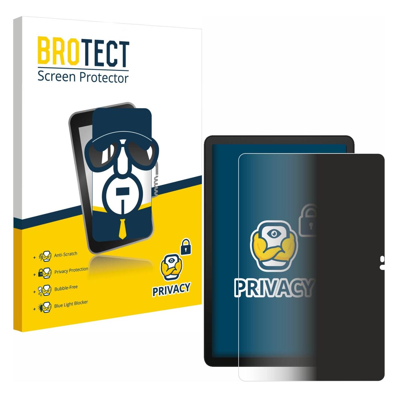 Brotect Sichtschutzfolie für Telekom T Tablet 2 Anti-Spy Privacy Folie Blaulicht-Schutz (1 Stk., Telekom T-Tablet 2) (6060221)