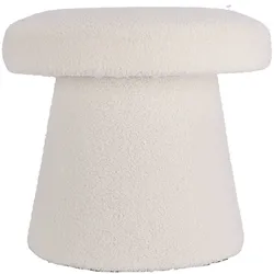 WellHome - Mushroom Hocker mit Fußstütze, weiß, Ø43x38cm