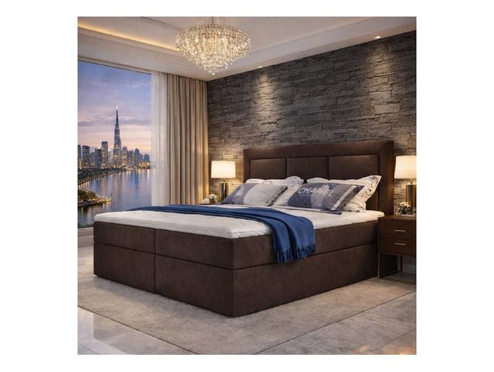 Best for Home Boxspringbett mit Bettkasten, Bonellfederkern und 4 cm Topper (Komplettset, 140x200 160x200 180x200 cm), Lieferung bis in die Wohnung,TOP Preis-Leistungs-Verhältnis