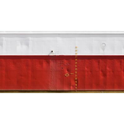 Fototapete ARCHITECTS PAPER "Sailer Red", rot (rot, weiß), B:5m L:2,5m, Vlies, Tapeten, Vlies, Wand, Schräge