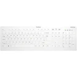 Cherry ACTIVE KEY MTA AK-C8112 Wireless DE-Layout weiss (DE, Kabellos), Tastatur, Weiss