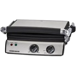 Rommelsbacher Kg2020, Kontaktgrill, Silber, Schwarz