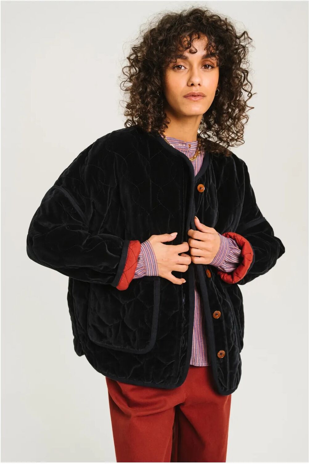 Sacrécoeur Veste Matelassée Baya Coton Bleu XS
