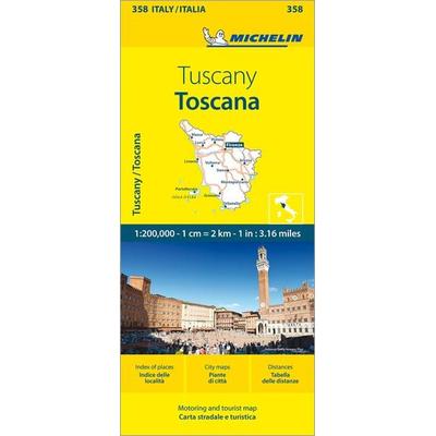 Michelin Toskana, Karte von Michelin, Michelin, 978-2-06-726296-6