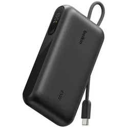 Belkin BoostCharge Powerbank 10.000mAh PD45 W mit Display, USB-A und USB-C Anschluss, inkl. USB-C-Kabel, schwarz