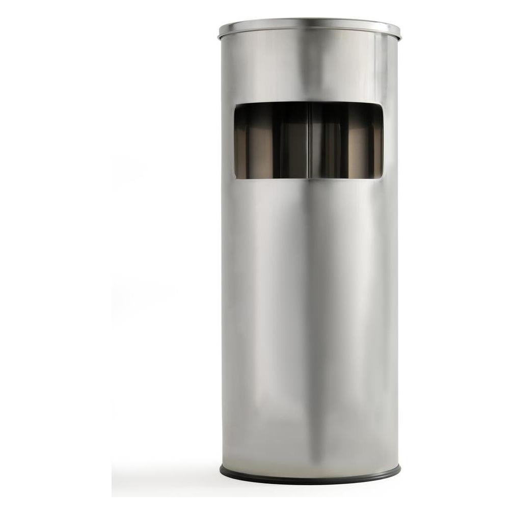 Okko ROUND TRASH BIN WITH ASHTRAY T-Y0617S (17 l) (T-Y0617S)