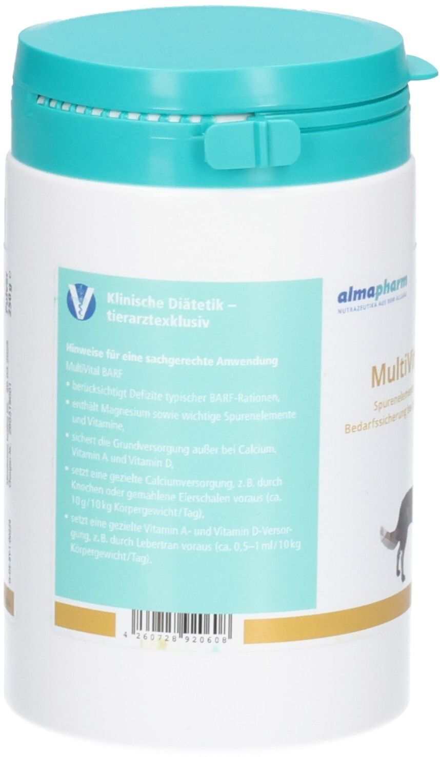 almapharm Multivital Barf Ergänzungsfuttermittel für Hunde 250 g Pulver