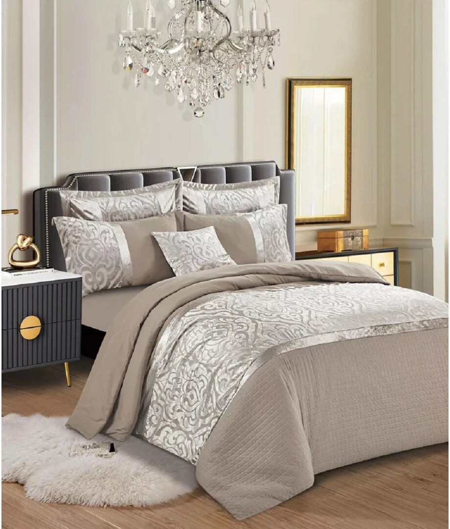 Canora Grey Duvet Cover Infinity Cream King