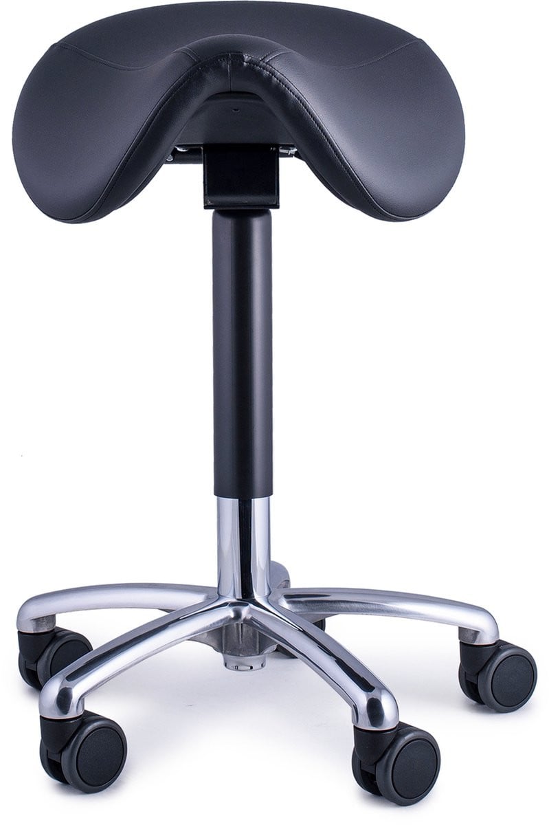 Firmseats Love to Work Home XL - Ergonomische zadelkruk op wielen - Zwart