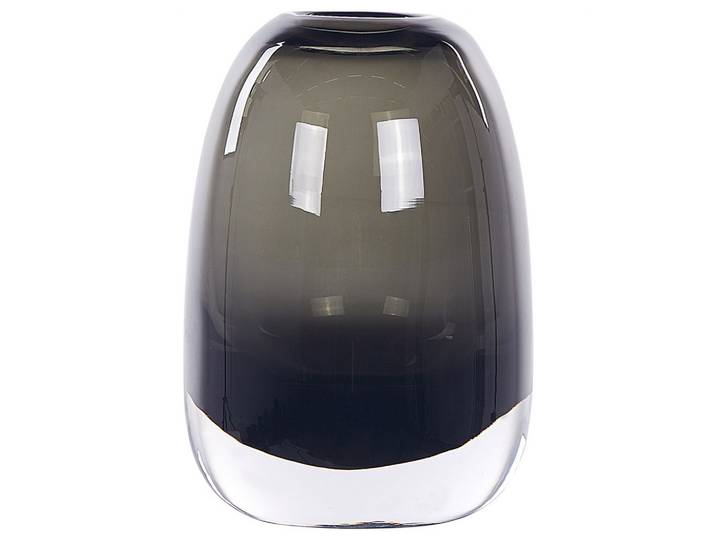 BLUMENVASE Glas grau Fyska