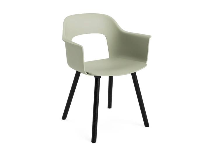 HAY Layout Armchair 211 Armstuhl Pastel green-schwarzlackierte Eiche