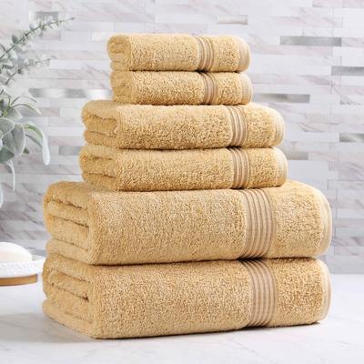 Superior 100% Egyptian Cotton 6-Piece Towel Set Luxury, Soft & Absorbent