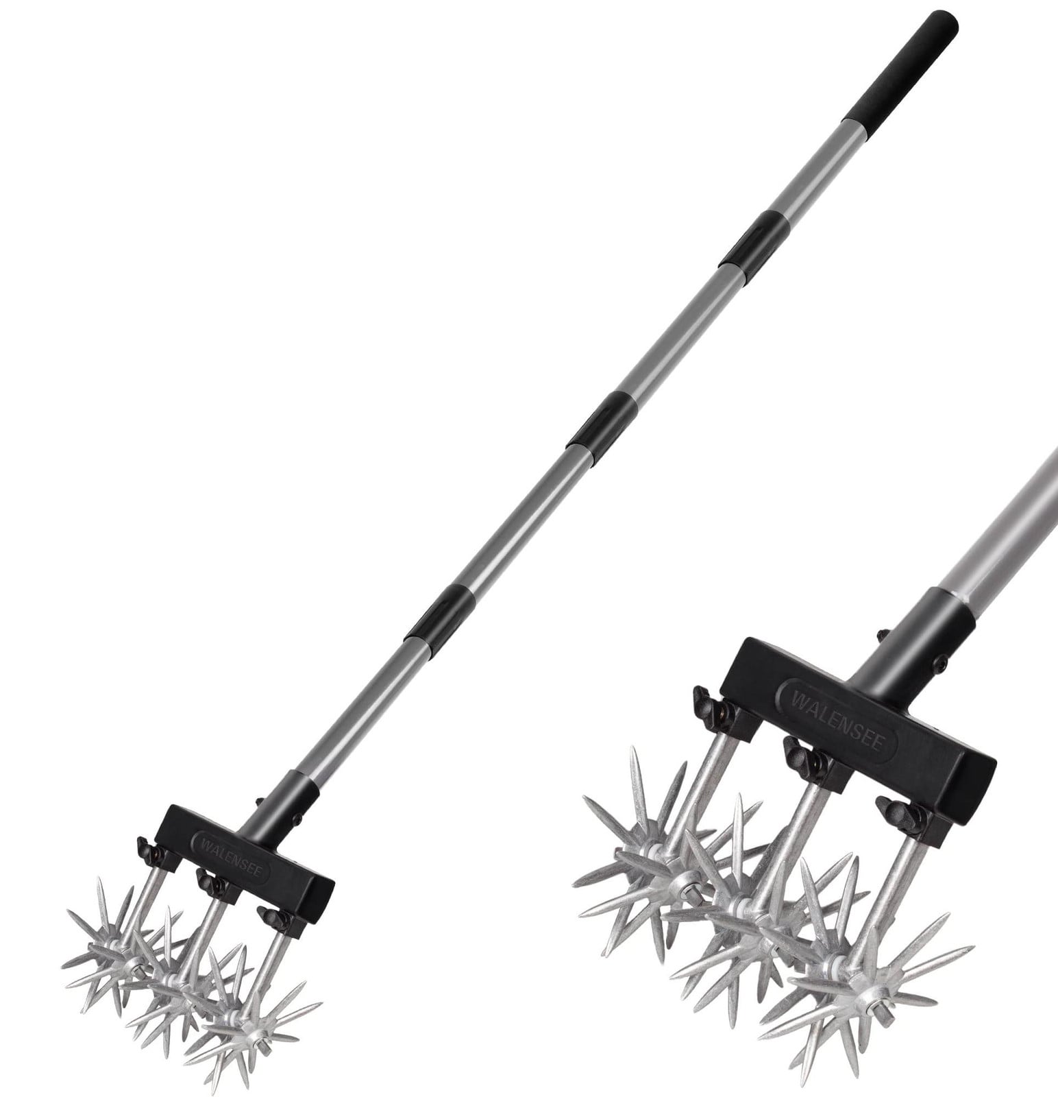 Selius Roterende cultivator tuingereedschap - verstelbare handfrees voor tuinieren
