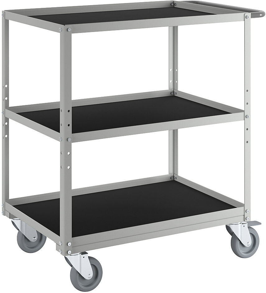 Regalwagen, mit 3 Böden, Länge 450 mm Treston