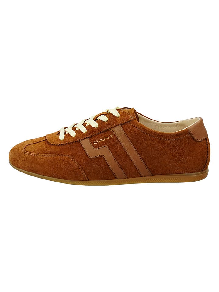 GANT Footwear Leder-Sneakers "Sperly" in Hellbraun - 37