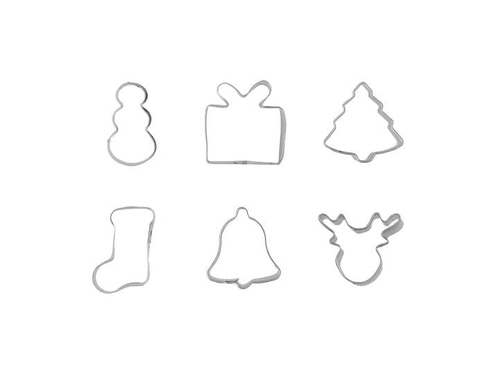 Nordwik Emporte-pièce à pain d épices BAKE Noël, mini, 6 pièces'