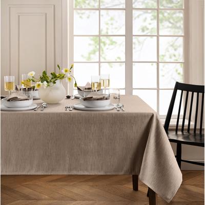 Threadmade Continental Solid Texture Water and Stain Resistant Tablecloth