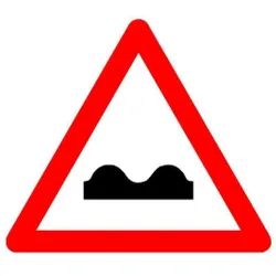 BRW, Sicherheitskennzeichnung, Signaltafel Unebene Fahrbahn 1.06