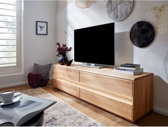 TV Board 184x48cm 'Berlin' Kernbuche geölt AV